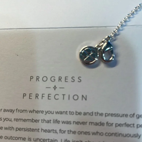 Bryan Anthonys~Progress & Perfection NEW-NBW beautiful silver necklace - Picture 6 of 8